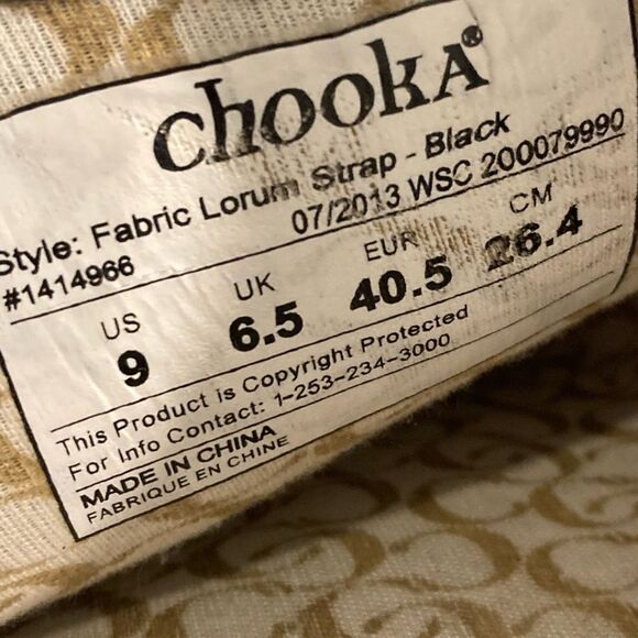 Chooka Black Rain Boots Size 9 - Picture 8 of 8